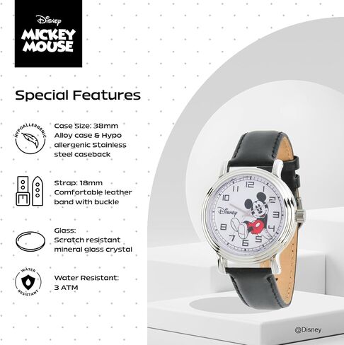 Disney Mickey Mouse Adult Vintage Articulating Hands Analog Quartz Watch in Saudi Arabia