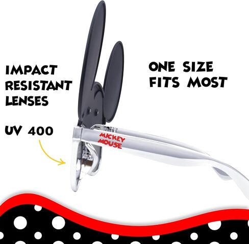 إكسسوار أزياء النظارات الشمسية الرسمية من ديزني ديزي داك من شركة Sun-Staches، عدسات UV400، إطارات صفراء مع قناع القوس الوردي، مقاس واحد يناسب الجميع in Kuwait