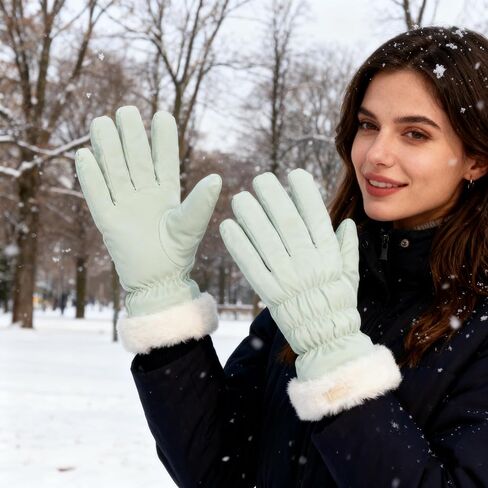 Thermal Winter Gloves for Women,Windproof Snow Gloves for Skiing Cycling Running Work in Saudi Arabia