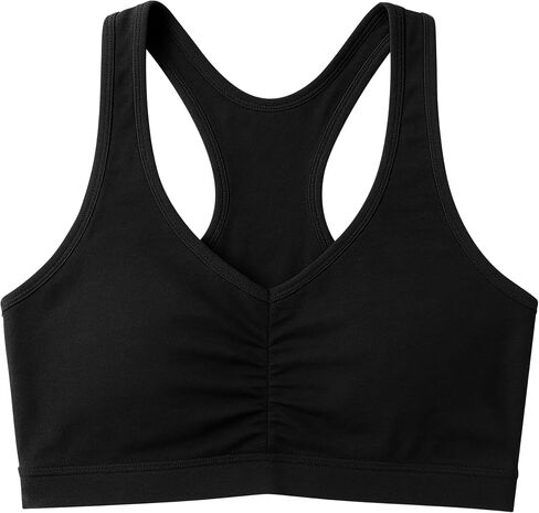 Sexy Basics Women's Cotton Spandex Racer Back Bra | 4 Way Stretch Pullover Workout Sport Bras (Multi-Pack) in Kuwait