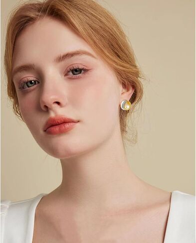 Star Earrings Dainty 14K Gold Plated Sterling Silver Post Pearl Stud Earrings Jewelry in Saudi Arabia
