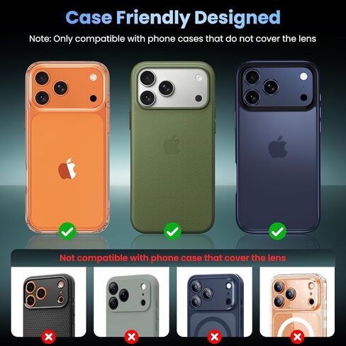 Uyiton متوافق مع Phone 16 Pro/Phone 16 Pro Max Camera Lens Protector - [ليس من السهل كسره] [امتصاص قوي] in Kuwait