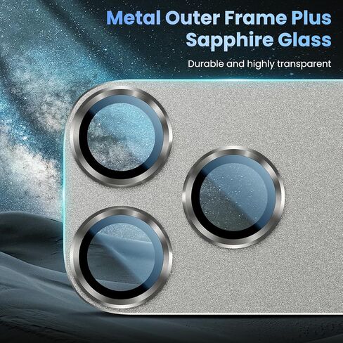 Uyiton متوافق مع Phone 16 Pro/Phone 16 Pro Max Camera Lens Protector - [ليس من السهل كسره] [امتصاص قوي] in Kuwait