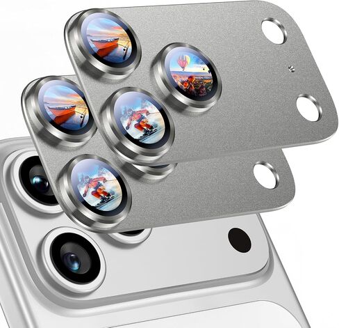 Uyiton متوافق مع Phone 16 Pro/Phone 16 Pro Max Camera Lens Protector - [ليس من السهل كسره] [امتصاص قوي] in Kuwait