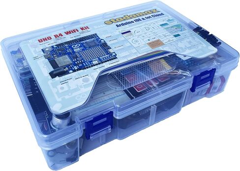 UNO R3 Kit Mega328 Tutorial Compatible with Arduino IDE 40 in 1 Electronics Circuit Breadboard Engineering Kit for Kids and Engineers, 720P Video Courses and Online Technical Support for Beginners in Saudi Arabia
