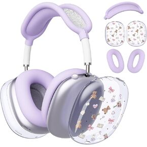 غطاء سماعة الرأس لـ Airpods Max ، وأغطيات الأذن الوردية الوردية اللطيفة ، وغطاء أذن أذن من السيليكون الوردي لـ Apple Airpods Max in Kuwait