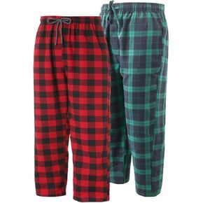 بنطلون نوم من MileyMarla للأولاد مصنوع من الفلانيل القطني بنسبة 100% وجيوب سفلية منقوشة من PJ in Kuwait
