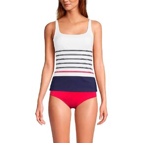 لاندز ايند ثوب سباحة تانكيني للنساء برقبة مربعة واشرطة قابلة للتعديل in Kuwait