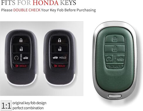 OFFCURVE Key Fob Cover for Honda, Special Car Key Case Compatible with 2022 2023 Honda Civic Accord HR-V CR-V Pilot Sport SI EX EX-L Touring 5 Buttons Smart Key Protector Car Accessories, Blue in Saudi Arabia