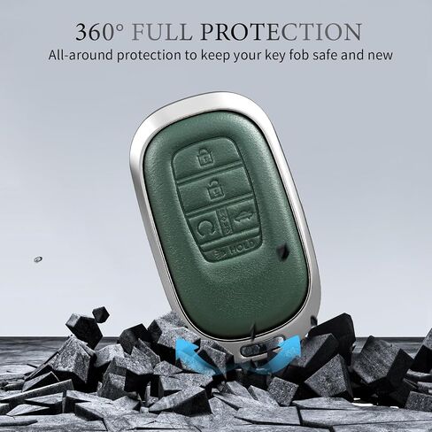 OFFCURVE Key Fob Cover for Honda, Special Car Key Case Compatible with 2022 2023 Honda Civic Accord HR-V CR-V Pilot Sport SI EX EX-L Touring 5 Buttons Smart Key Protector Car Accessories, Blue in Saudi Arabia