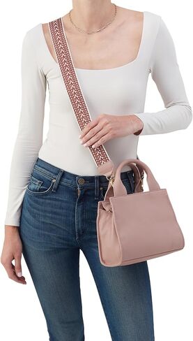 HOBO Cass Small Tote - Purse for Women - Zippered Top Closure - Single Tonal Woven Strap - Crossbody Strap Black One Size One Size in Saudi Arabia