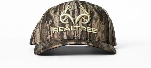قبعة Camo للرجال RealTree مع قبعات شعار Antler Dorlered ثلاثية الأبعاد - قبعات لوحة 6 Premium 6 للصيد وصيد الأسماك والمشي لمسافات طويلة والهواء الطلق in Kuwait