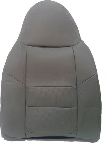 SecosAutoparts #E أغطية مقاعد جلدية مثقوبة باللون الرمادي المتوسط ​​للسائق والراكب والجزء السفلي والعلوي متوافقة مع Ford F250 F350 Lariat 2001 in Saudi Arabia