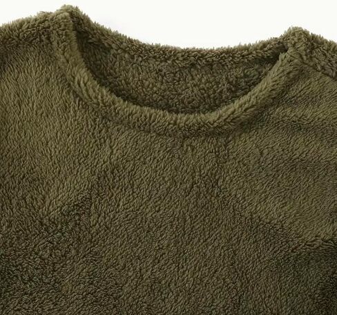 Women’s Fleece Sweatshirt Cozy Pullover Sweaters for Women with Pockets Long Sleeve Warm Winter Fall Clothes Top in Saudi Arabia