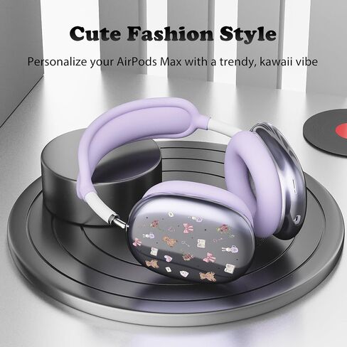 غطاء سماعة الرأس لـ Airpods Max ، وأغطيات الأذن الوردية الوردية اللطيفة ، وغطاء أذن أذن من السيليكون الوردي لـ Apple Airpods Max in Kuwait
