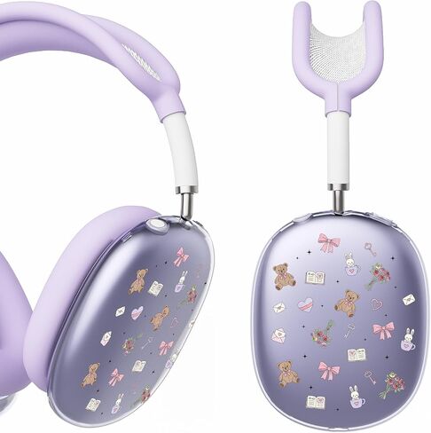 غطاء سماعة الرأس لـ Airpods Max ، وأغطيات الأذن الوردية الوردية اللطيفة ، وغطاء أذن أذن من السيليكون الوردي لـ Apple Airpods Max in Kuwait