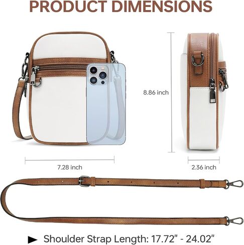 Small Crossbody Bags for Women Designer Zip Cell Phone Purse Shoulder Handbags Wallet with Adjustable Strap in Saudi Arabia