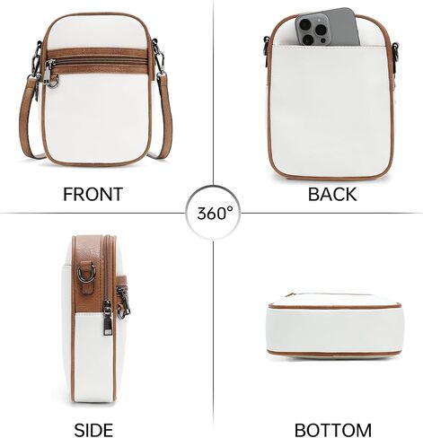 Small Crossbody Bags for Women Designer Zip Cell Phone Purse Shoulder Handbags Wallet with Adjustable Strap in Saudi Arabia