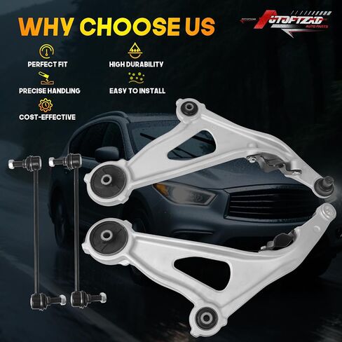 2 x Front Lower Control Arm with Ball Joint for Nissan Pathfinder 2013-2020, for Infiniti QX60 2014-2022, for Infiniti JX35 2013, K623063, K623064 in Saudi Arabia