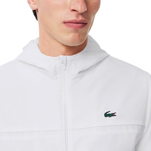 Lacoste Men's Sport Water-Repellent Sport Track Jacket, Graphite/Graphite, Medium in Saudi Arabia