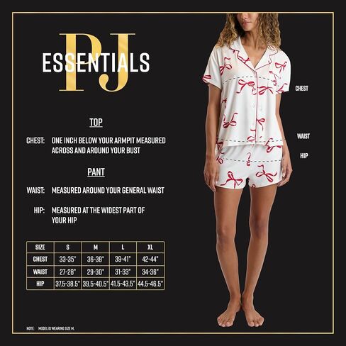 Women's 2 Piece Holiday Pajamas - Soft Short Sleeve Button Down Sleepwear Top and PJ Shorts Loungewear Set in Saudi Arabia