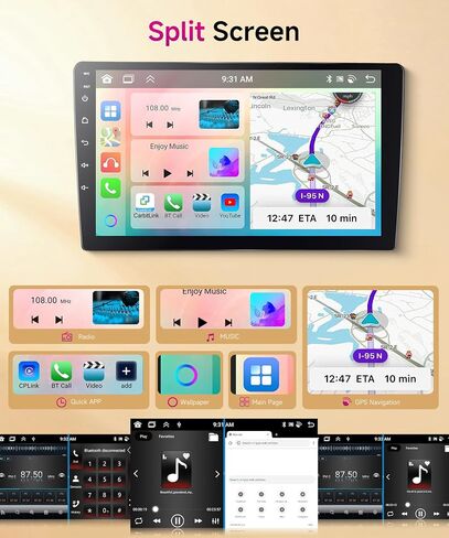 8core 8g+128g Car Radio for Honda Civic 2006-2011 ، Rimoody Android 15 Car Stereo Carplay و Android Auto 4G-Sim-Wifi GPS 10.1 '' Qled Capacitive Bluetooth 5.0 FM/AM/RDS DSP-36 كاميرا in Saudi Arabia