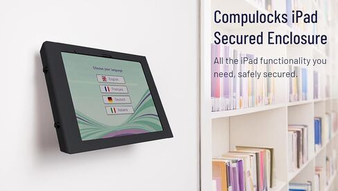 Compulocks iPad Pro M4 13 "(2024) Apex Securd Securder Wall Mount للأقراص الآمنة ، وقصة عرض متينة ، مثالية للتجزئة ، الأكشاك ، المنزل والمكاتب - الأسود in Kuwait