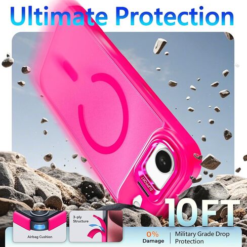 YZB المصمم لحالة الهاتف iPhone 11 ، Black | مغناطيسي متوافق مع Magsafe | واقي عدسة المدمجة والكاميرا | الغطاء الخلفي الصفراء الصفراء والمقاومة للخدش in Kuwait