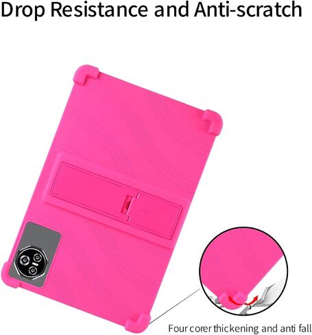ل Dghrti Tab50 Tablet 10.1 بوصة لوحي ، Bovugac Soft Silicone Stand Stand Stand Stark Froofchproof Friends for pad se 10.1 "tablet (Black) in Kuwait