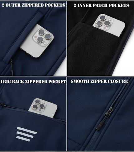 GGleaf Women's Hooded Softshell Vest Fleece Lined Windproof Zip Up Sleeveless Jacket Lightweight Coat for Running in Kuwait