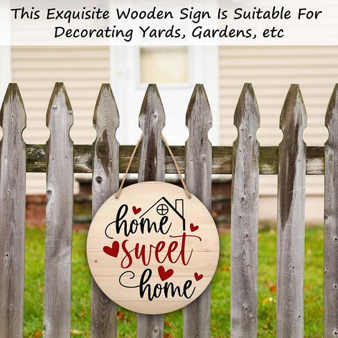 Welcome Sign for Front Door, Spring Round Hanging Sign With Rope, Floral Wall Decor For Farmhouse Home Front Door Porch, Housewarming Gifts for Family Friend, A19 in Saudi Arabia