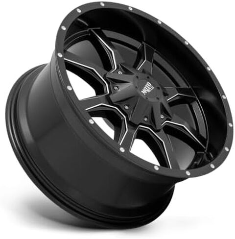 موتو ميتال 20X9 6X135/5.5 5 0 ملم أسود لامع مع شفة مطحونة - MO970290673A00 in Saudi Arabia