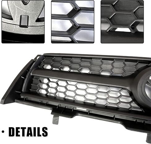 Front Bumper Grille Assembly Compatible With 2009-2012 Toyota RAV4 Base/Sport Model Black With Chrome Trim ABS Insert Grill Replacement TO1200315/531010R010 in Kuwait
