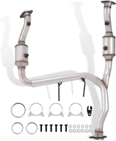 مجموعة المحول الحفاز متوافقة مع محرك F150 2004-2008 5.4L V8 وMark lt 2006-2008 5.4L V8 ناقل الحركة RWD، Repklace OE: 645461 645843، (متوافق مع وكالة حماية البيئة) in Kuwait