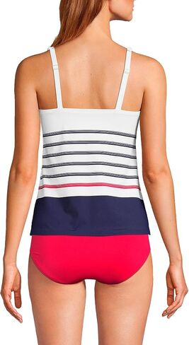 لاندز ايند ثوب سباحة تانكيني للنساء برقبة مربعة واشرطة قابلة للتعديل in Kuwait