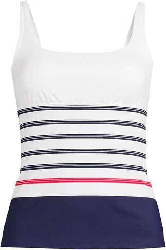 لاندز ايند ثوب سباحة تانكيني للنساء برقبة مربعة واشرطة قابلة للتعديل in Kuwait