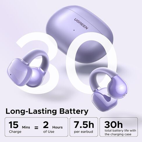 سماعات Ugreen Open Ear Wireless Bluetooth 5.4 ، سماعات رياضية سائق 12 مم مع ENC ، شحن سريع لمدة 30 ساعة ، متوافقة مع أجهزة iPhone Android و Bluetooth in Saudi Arabia