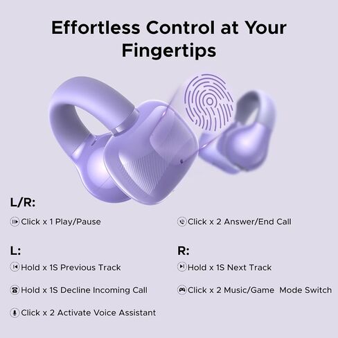 سماعات Ugreen Open Ear Wireless Bluetooth 5.4 ، سماعات رياضية سائق 12 مم مع ENC ، شحن سريع لمدة 30 ساعة ، متوافقة مع أجهزة iPhone Android و Bluetooth in Saudi Arabia