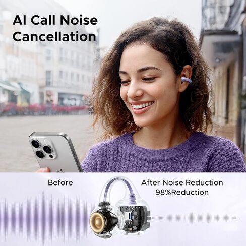 سماعات Ugreen Open Ear Wireless Bluetooth 5.4 ، سماعات رياضية سائق 12 مم مع ENC ، شحن سريع لمدة 30 ساعة ، متوافقة مع أجهزة iPhone Android و Bluetooth in Saudi Arabia