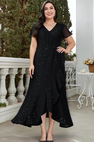 Black Formal Dresses for Women Gowns Evening Party Cocktail Dress,Women Formal Party Dress,V Neck Wedding Guest Dresses. in Kuwait