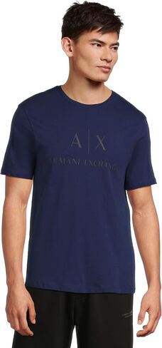 تي شيرت Armani Exchange رجالي كلاسيكي بشعار الطاقم in Saudi Arabia