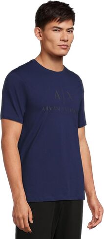 تي شيرت Armani Exchange رجالي كلاسيكي بشعار الطاقم in Saudi Arabia