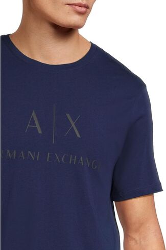 تي شيرت Armani Exchange رجالي كلاسيكي بشعار الطاقم in Saudi Arabia