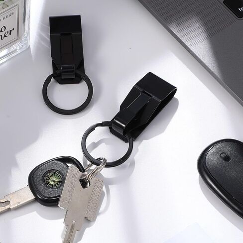 4 قطع حزام مفتاح مشبك حزام مفتاح حامل حزام أمان معدني مشبك حزام مشبك سلسلة مفاتيح للرجال لوازم المكتب المنزلية in Kuwait