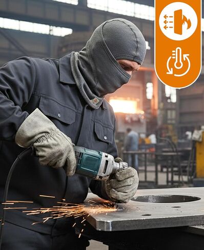 BOCOMAL FR قناع الوجه بالاكلافا المقاوم للهب بتصنيف قوس NFPA2112 CAT2 خوذة بطانة تغطي غطاء محرك السيارة للحام in Saudi Arabia