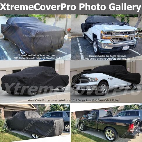 Car Cover fits 2004 2005 2006 2007 2008 GMC Sierra 2500HD 3500HD Crew Cab 8ft Bed Dually XTREMECOVERPRO Diamond Series Black Truck Cover in Kuwait