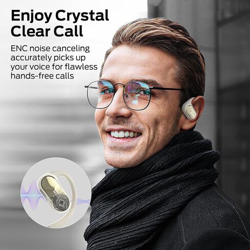 Monster Open Ear AC312 سماعات الرأس ، Bluetooth 5.4 ، سماعات الأذن اللاسلكية مع الميكروفون اللاسلكي في ENC ، صوت استريو غامرة من قبل برامج تشغيل كبيرة 16 مم ، مكالمات واضحة ، وقت 32 ساعة ، سماعات رياضية للرياضة الرياضية in Kuwait