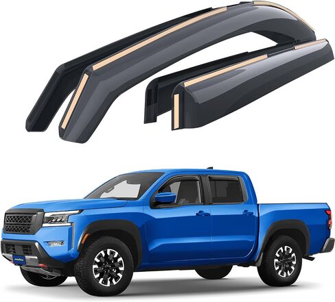 Goodyear Shatterproof in-Channel Window Deflectors for Toyota Sequoia 2023-2025, Rain Guards, Window Visors for Cars, Vent Deflector, Car Accessories, 4 pcs - GY008722 in Saudi Arabia