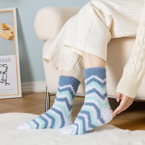 جوارب غامضة للنساء - 5 أزواج جوارب دافئة ومريحة للأمهات، جوارب شتوية in Kuwait
