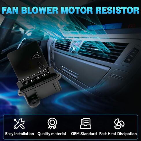 استبدال مقاوم محرك منفاخ المروحة HVAC لـ دودج رام 1500 2500 3500 1994-2009 يستبدل RU109 4720278 68004241AA مقاوم مروحة التكييف in Kuwait